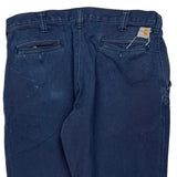 Carhartt Carpenter Trousers - 36W 30L Blue Cotton Blend