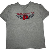 Ralph Lauren T-Shirt - XL Grey Cotton Blend