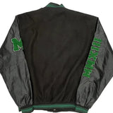 Letter B Patch Boohoo Varsity Jacket - Large Green Polyester