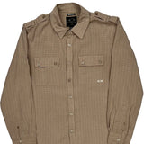 Oakley Checked Shirt - Medium Beige Polyester