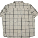 Carhartt Checked Short Sleeve Shirt - 2XL Cream Cotton