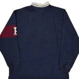 Number 9 On Sleeve Polo By Ralph Lauren Rugby Shirt - XL Navy Cotton