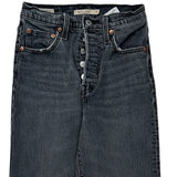 501 Levis Jeans - 24W UK 6 Grey Cotton