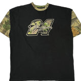Number 24 Chase Authentics Camo T-Shirt - 2XL Black Cotton