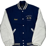 Made In USA Holloway Bukholder Racing Enterprises Varsity Jacket - XL Blue Wool Blend