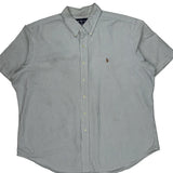 Polo By Ralph Lauren Short Sleeve Shirt - 2XL Blue Cotton