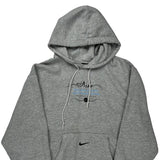 Nike Graphic Hoodie - Large Grey Cotton