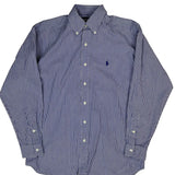 Blake Ralph Lauren Checked Shirt - Small Blue Cotton