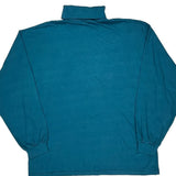 Reebok Long Sleeve T-Shirt - Large Blue Cotton