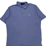 Polo By Ralph Lauren Polo Shirt - Large Blue Cotton