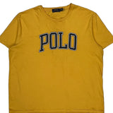 Polo By Ralph Lauren Spellout T-Shirt - XL Yellow Cotton