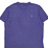 Polo By Ralph Lauren T-Shirt - Large Purple Cotton