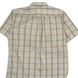 Tommy Hilfiger Checked Short Sleeve Shirt - Large Yellow Cotton