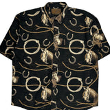 North River Short Sleeve Shirt - 2XL Black Cotton