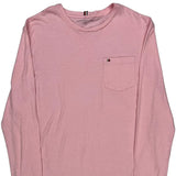 Tommy Hilfiger Long Sleeve T-Shirt - Large Pink Cotton