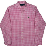 Ralph Lauren Checked Shirt - XL Pink Cotton