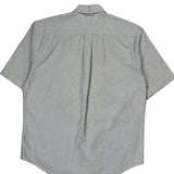 Tommy Hilfiger Striped Short Sleeve Shirt - Medium Blue Cotton