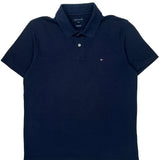 Tommy Hilfiger Polo Shirt - Large Navy Cotton
