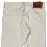 501 Levis Jeans - 32W 30L White Cotton
