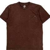 Dickies T-Shirt - Large Brown Cotton