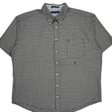 Tommy Hilfiger Short Sleeve Shirt - Large Black & White Cotton