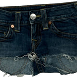 True Religion Denim Shorts - 25W US 0 Dark Wash Cotton