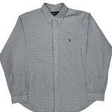 Ralph Lauren Checked Shirt - 2XL Blue Cotton
