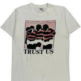 Single Stitch Soffe Graphic T-Shirt - Large White Cotton