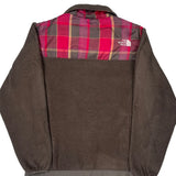 The North Face Checked Denali Fleece Jacket - Small Gray Polyester