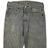 Levis 501 Jeans - 28W 30L Grey Cotton