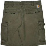 Carhartt Cargo Shorts - 34W 10L Green Cotton