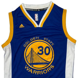 Golden State Warriors Adidas Nba Jersey - Small Blue Polyester