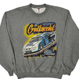 Racing Jerzees Graphic Sweatshirt - 2XL Gray Polyester Blend