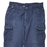 Carhartt Cargo Trousers - 38W 34L Blue Cotton Blend