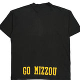Single Stitch Missouri Galt Sand College T-Shirt - XL Black Cotton
