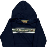 Age 7 Lee Camo Hoodie - Small Navy Cotton