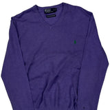 Polo By Ralph Lauren Jumper - XL Purple Cotton Blend