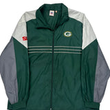 Green Bay Packers Nfl Football Windbreaker - 2XL Gray Polyester
