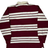 Studio Striped Rugby Shirt - XL Burgundy Cotton
