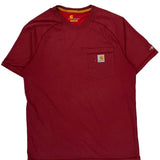 Carhartt T-Shirt - Medium Red Cotton
