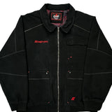 American Flag Patch Choko Snap On Jacket - XL Black Cotton