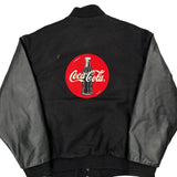 Enjoy Coca-Cola Graphic Varsity Jacket - XL Black Wool Blend