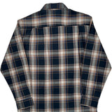 Dickies Checked Flannel Shirt - Medium Brown Cotton Blend