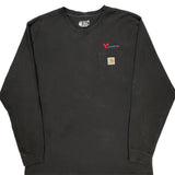 Loose Fit Carhartt Long Sleeve T-Shirt - XL Black Cotton