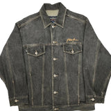 Phat Farm Oversized Denim Jacket - Large Gray Denim