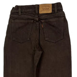 550 Levis Jeans - 24W UK 4 Brown Cotton