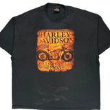 Daytona Beach Harley Davidson Graphic T-Shirt - 3XL Black Cotton