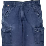 Carhartt Cargo Trousers - 36W 32L Blue Cotton Blend