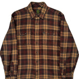 Timberland Checked Flannel Shirt - Large Yellow Cotton