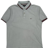 Tommy Hilfiger Slim Fit Polo Shirt - XL Grey Cotton